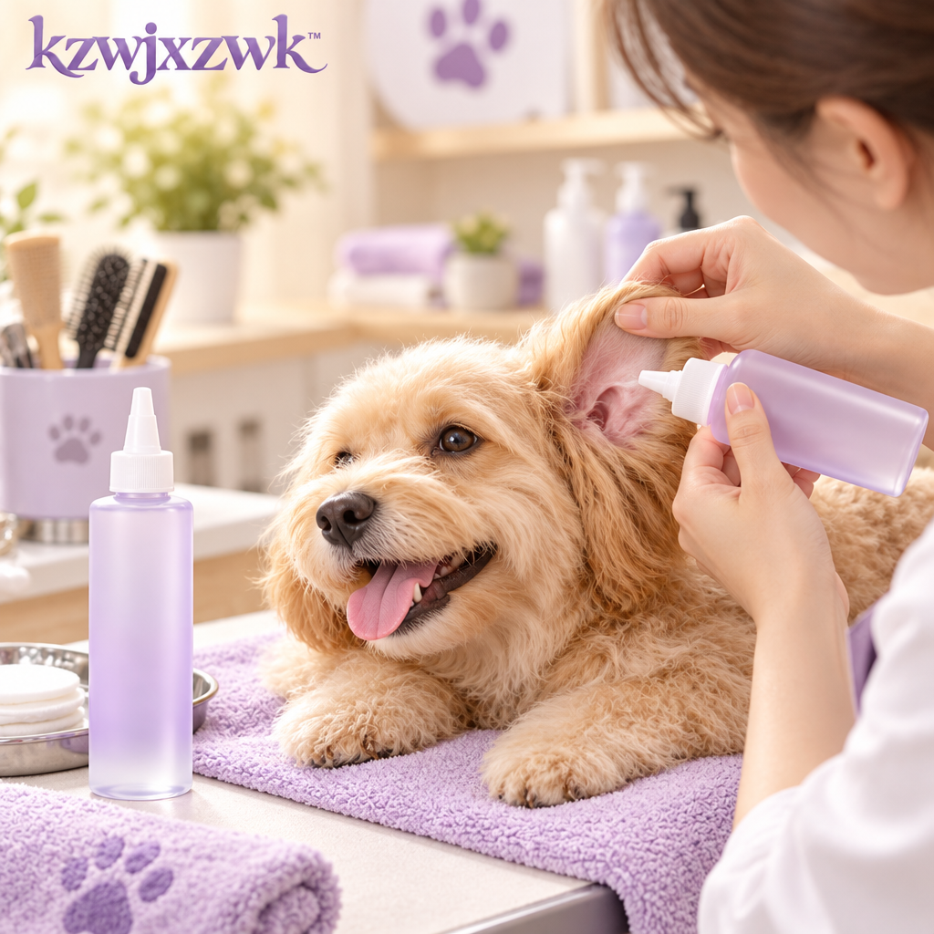 Pet Ear Cleaner - in use