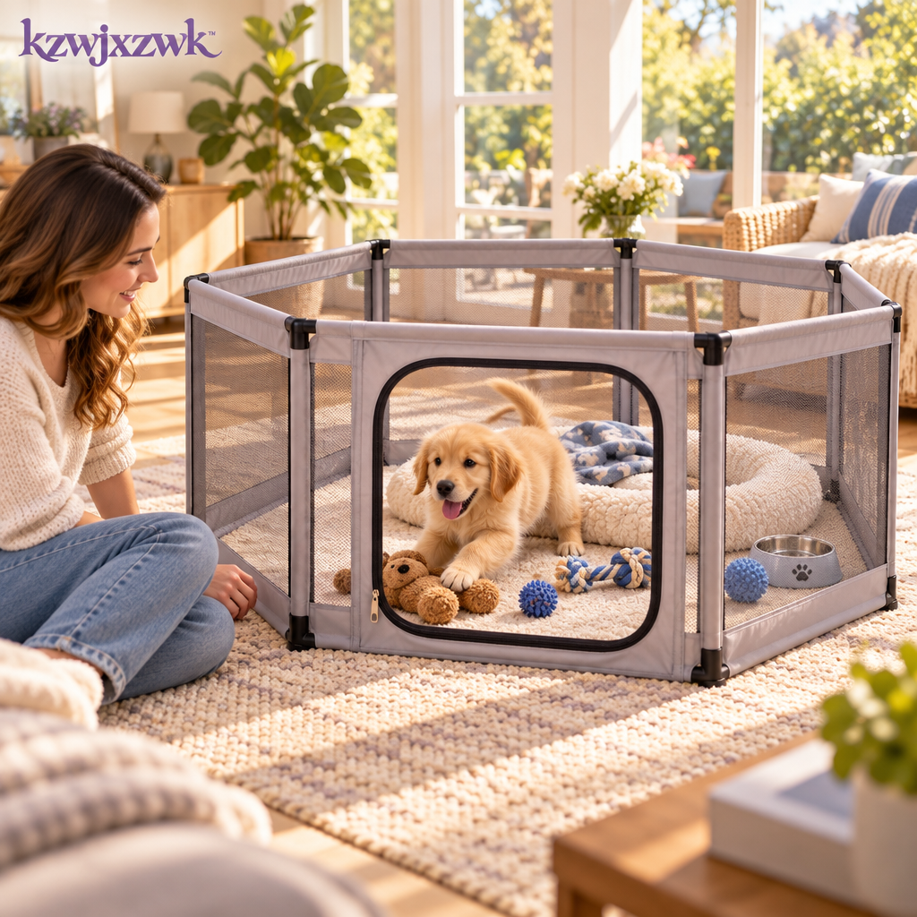 Pet Playpen - in use
