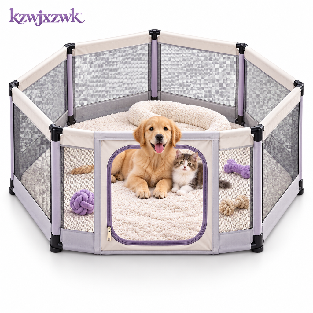 Pet Playpen - white background