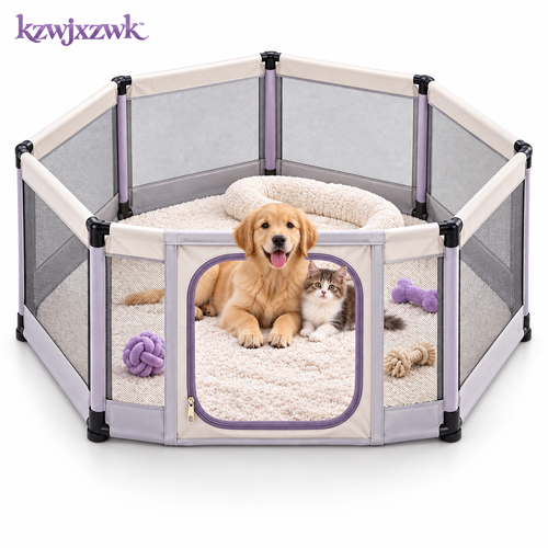 Pet Playpen - white background