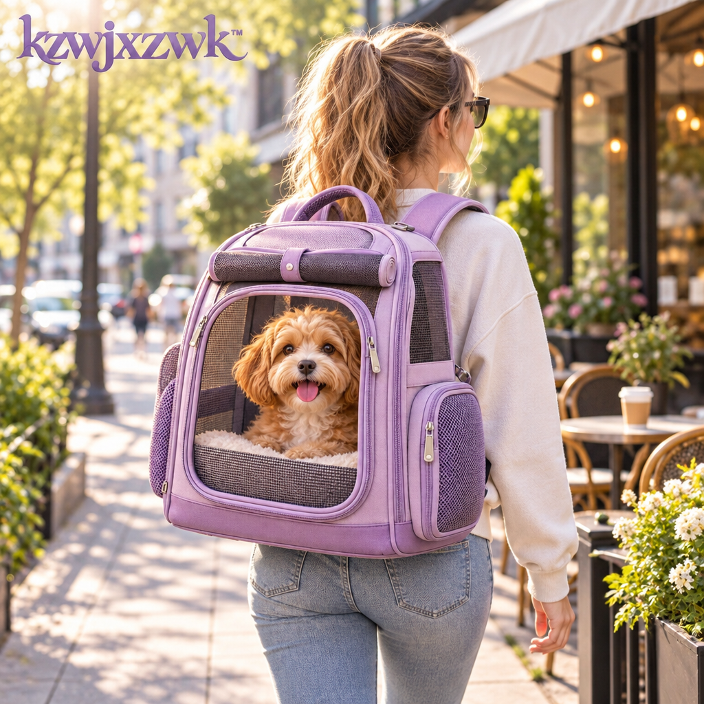 Pet Backpack Carrier - in use
