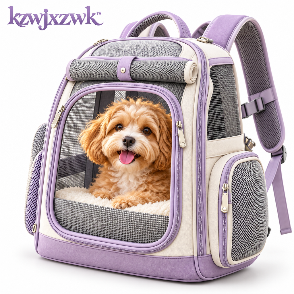 Pet Backpack Carrier - white background