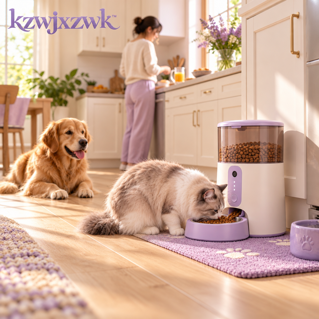 Automatic Pet Feeder - in use